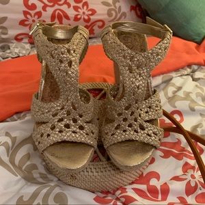 Gianni Bini Gold Wedges